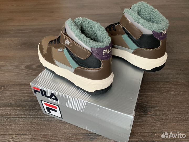 Кеды зимние fila FX-1000 mid, мужские утепленные