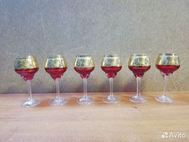 Рюмки на ножке Богемия