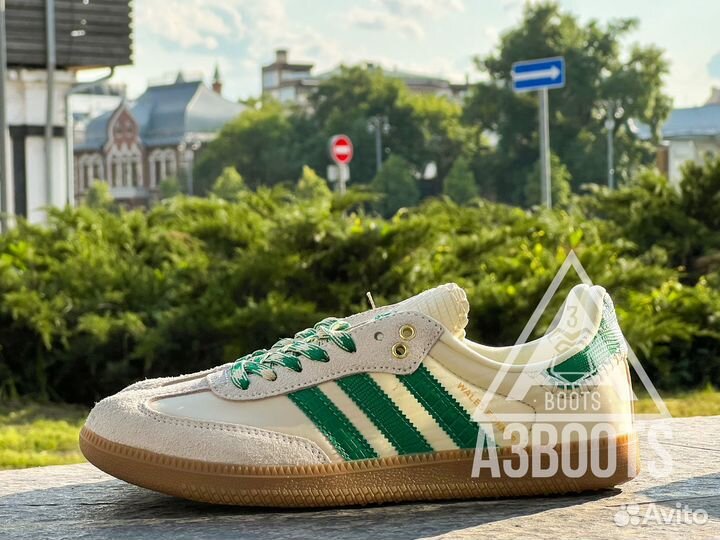 Кеды Adidas Samba Wales Bonner Cream Green