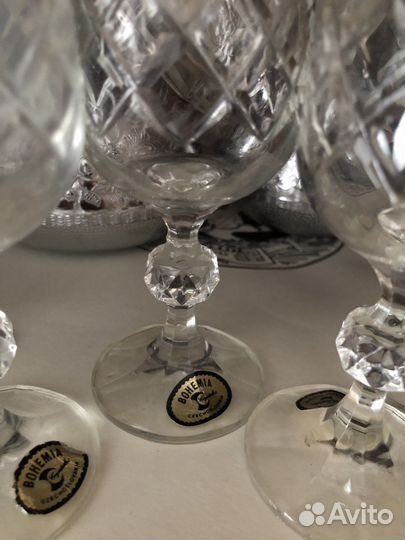 Рюмки хрусталь Богемия чехия