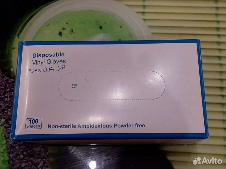 Перчатки нитриловые и виниловые