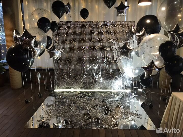 Фотозона из пайеток Solaair