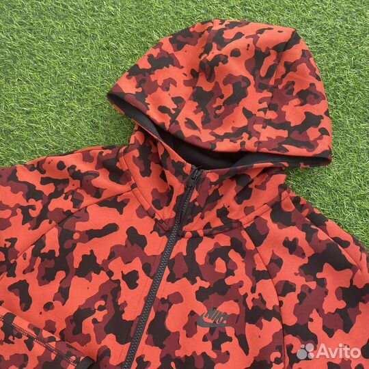 Nike tech fleece camo red оригинал