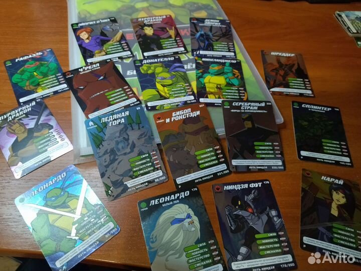 Карточки черепашки ниндзя