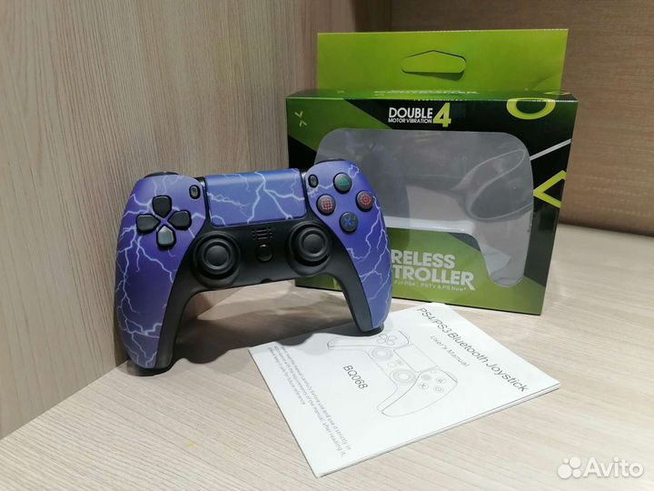 Джойстик на PS4,PS3 в корпусе PS5(синий)