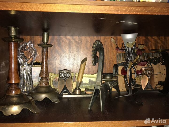 Подсвечник латунь СССР винтаж