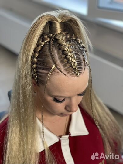 Плетение различных кос и хвостов