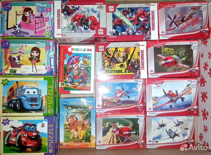 Пазлы новые 54 элемента