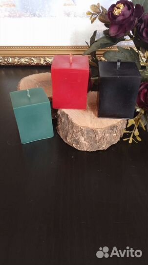 Свеча куб (пчелиный воск)