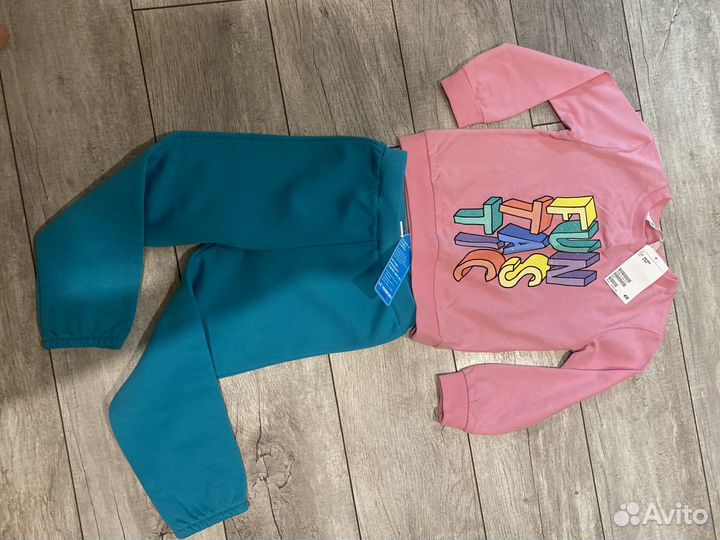 Штанишки с начёсом и свит,новые,нм Вайкики,Турция