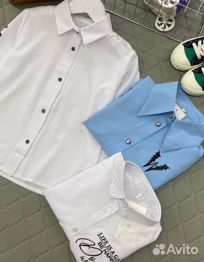 Школьная блузка для девочки, 128-152