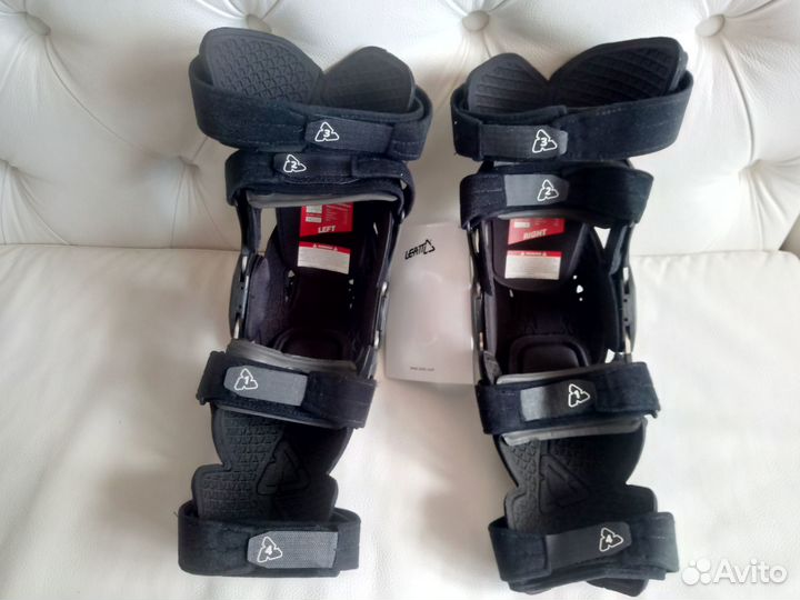 Black Leatt Knee Brace X-Frame Брейсы Коленные