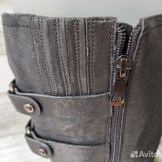 Сапоги женские демисезонные натуральная кожа р.38