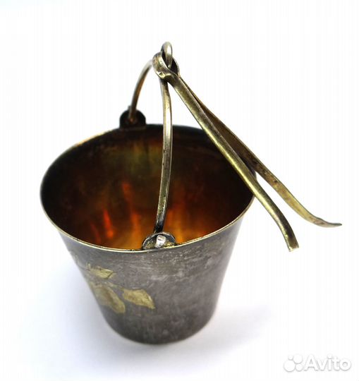 Антикварное советское серебряное ситечко для чая