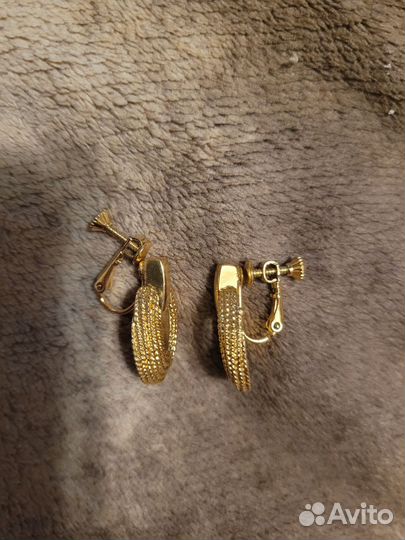 Серьги клипсы napier винтаж