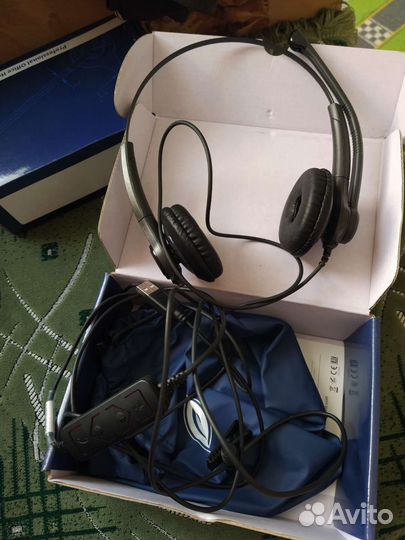 Наушники с микрофоном для пк колл-центр