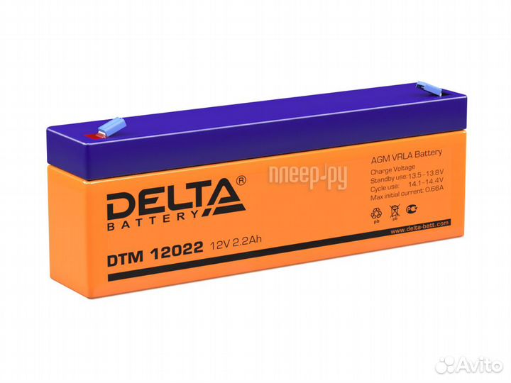 Delta Battery DTM-12022 12V 2.2Ah