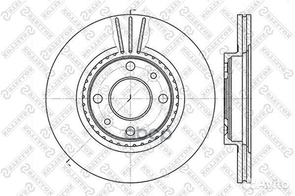 6020-3910V-SX диск тормозной передний Renault