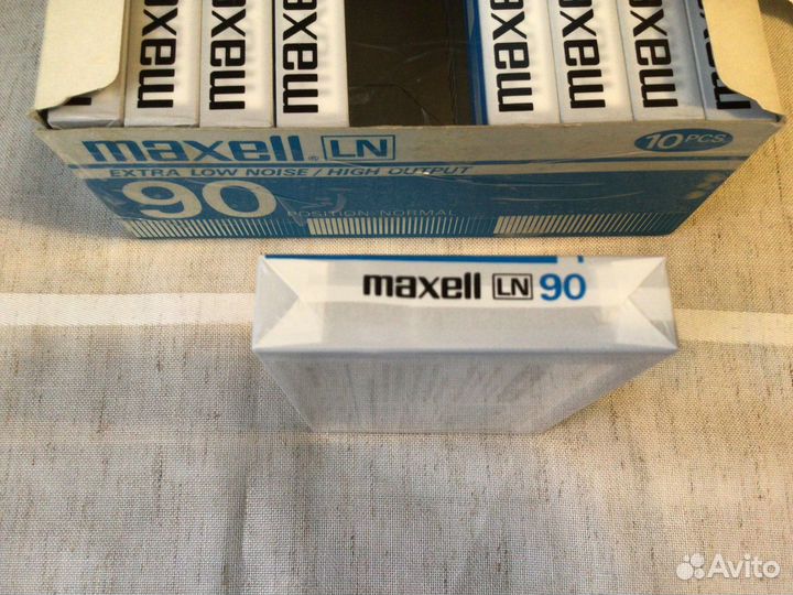 Аудиокассеты Maxell LN 90 новые Japan запечатаны