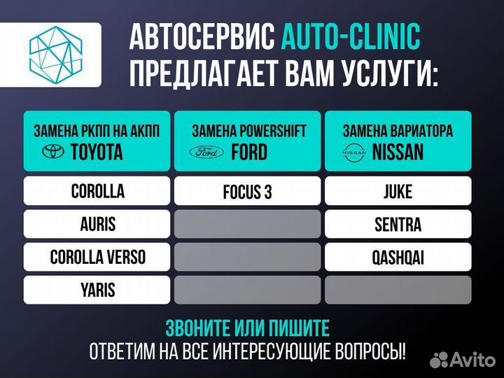 Замена робота на автомат (АКПП)