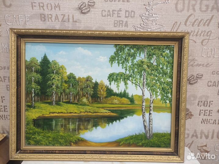 Картина маслом на холсте пейзаж