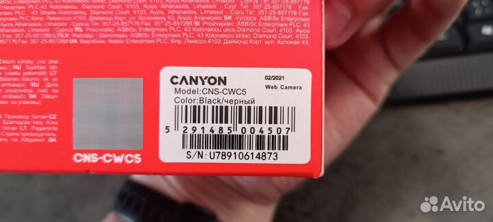 Веб-камера Canyon CNS-CWC5