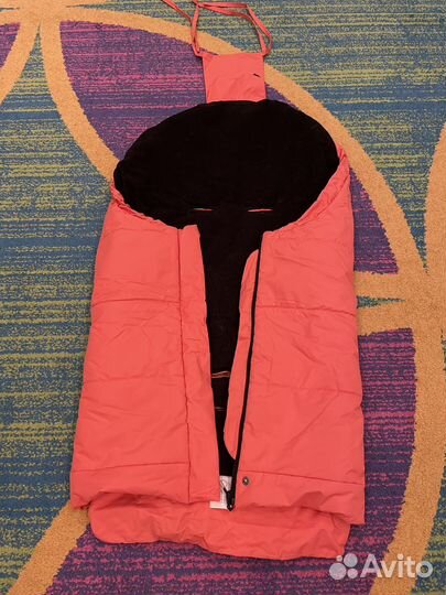 Зимний конверт в коляску leokid