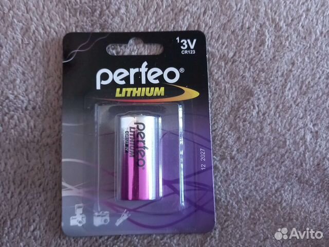 Батарейки Perfeo CR123 литиевые 3V