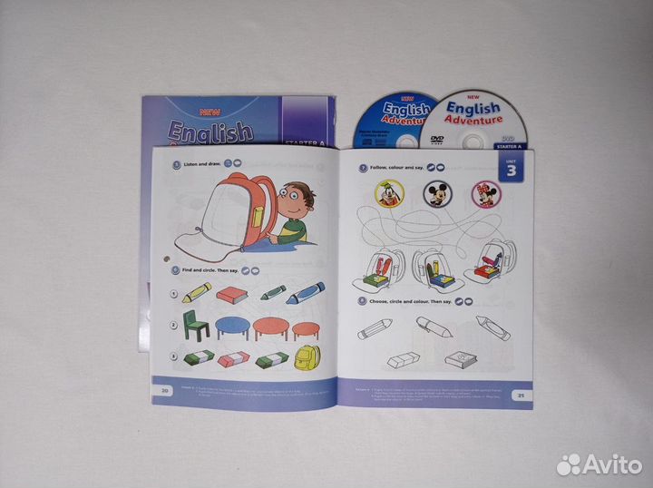 English Adventure starter A/ (AB,PB,CD) новый