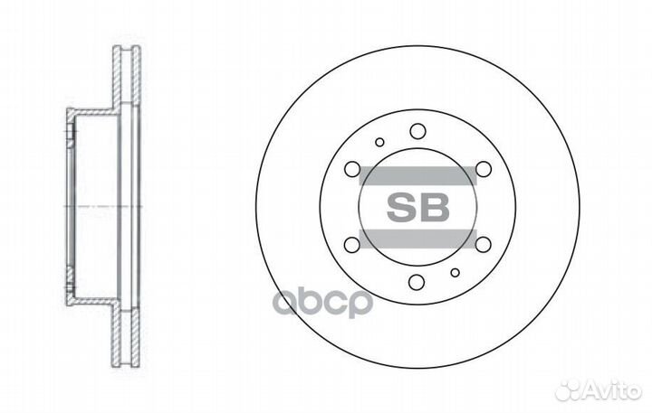 Диск тормозной передний toyota HI-LUX III picku