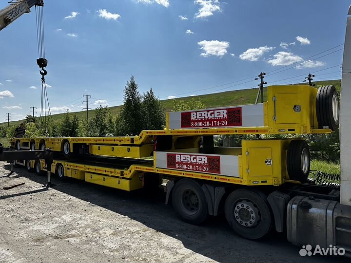 Полуприцеп трал (тяжеловоз) Berger 9853-0000050-05, 2024