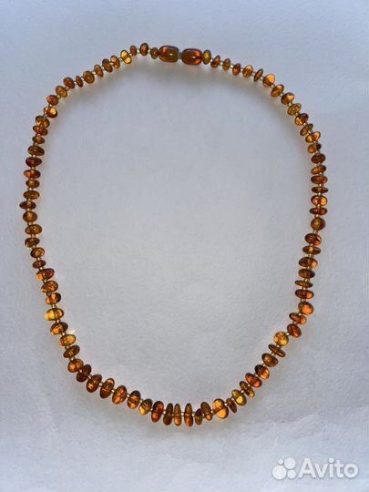 Бусы янтарь
