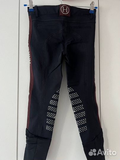 Бриджи для верховой езды с силиконовой леей