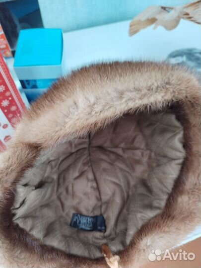 Шапка норковая женская бу