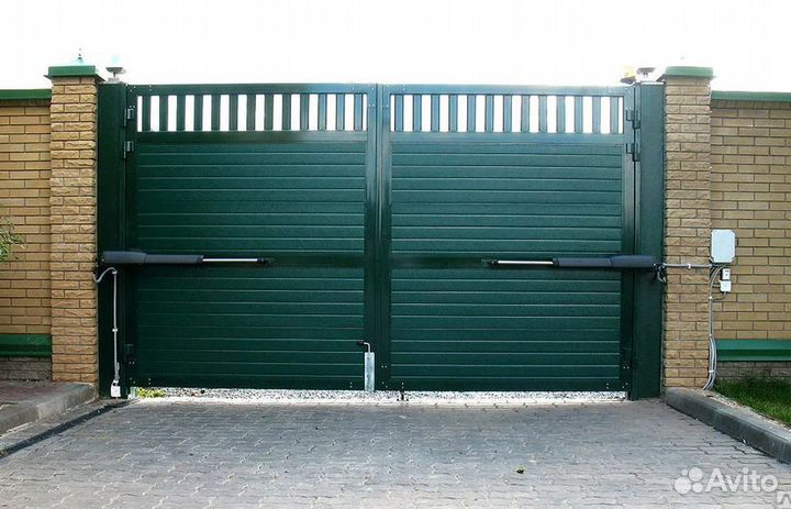 Распашные ворота Въездные ворота Уличные