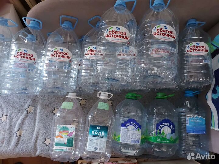 Пластиковые бутылки 5 литров пэт 22 шт