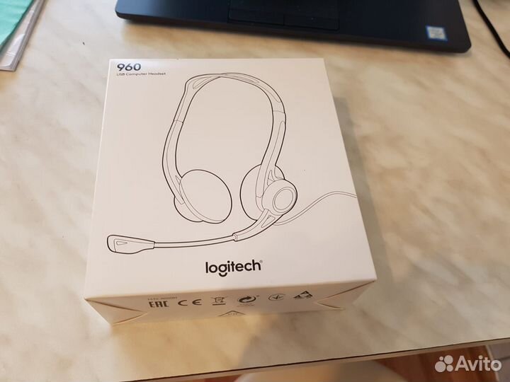 Гарнитура logitech headset 960 USB