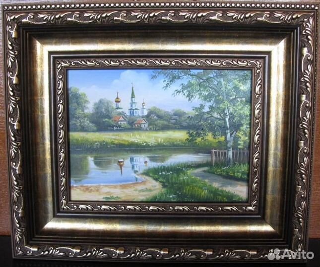 Провинциальный монастырь. 18х24см, х.м