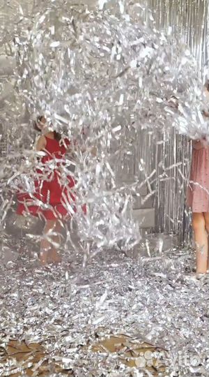 Серебряная металлизированная бумага для шоу 4 кг