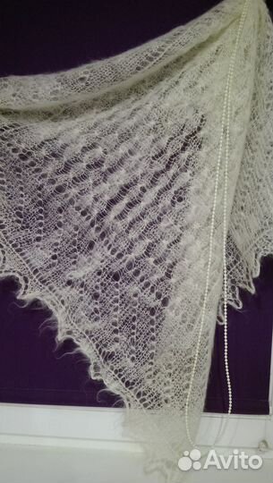 Пуховой платок - паутинка