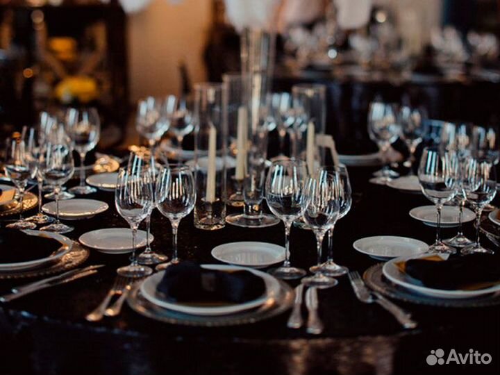 Текстиль / накидки на стулья и столы аренда