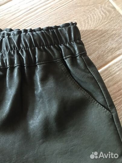 Шорты кожанные