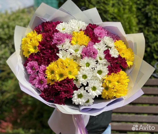 Букет из хризантем