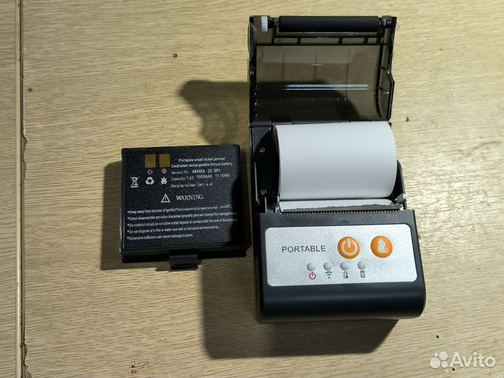 Термальный ручной чековый принтер