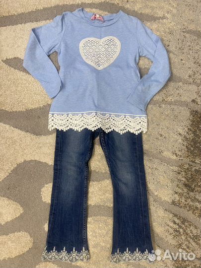 Пакет вещей на девочку р.110-116