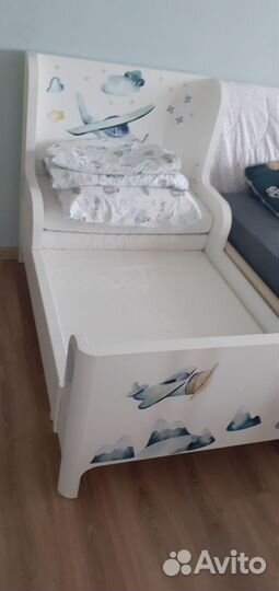 Детская кровать IKEA раздвижная Busunge