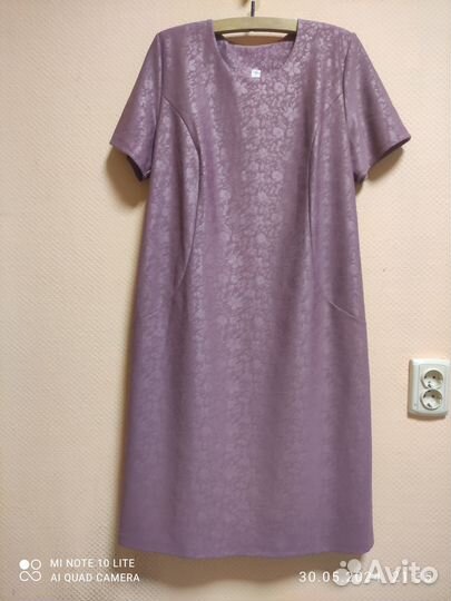 Платье сиреневое, новое р. 54