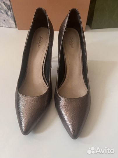 Туфли Шпильки золотисто бежевые