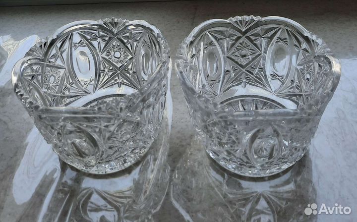 Салатники хрустальные