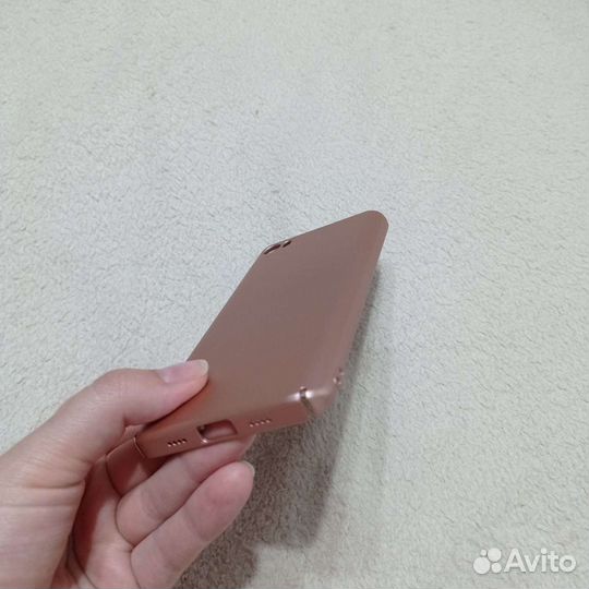 Розовый чехол и крышка дерево на xiaomi mi5s